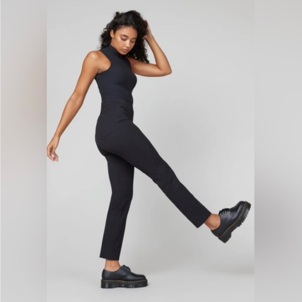 Spanx On-the-Go Ankle Slim Straight Pant Classic Black 20365R